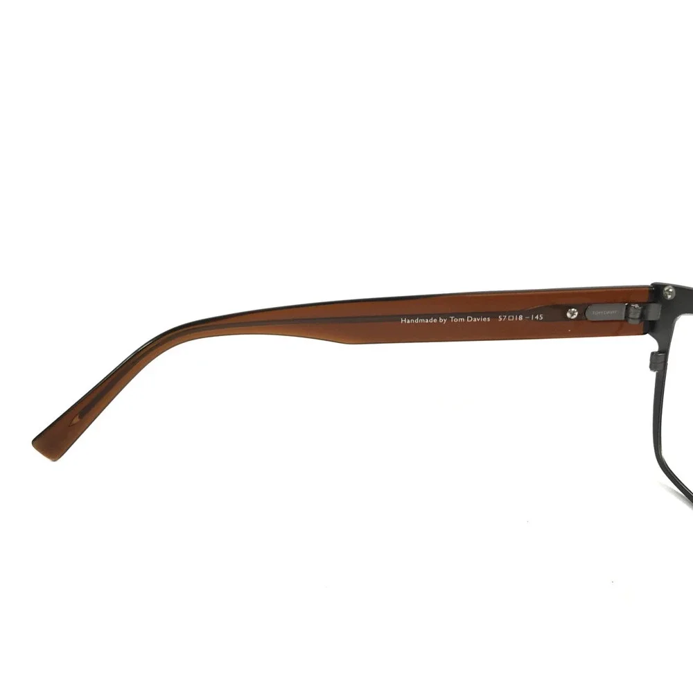 Tom Davies Eyeglasses Frames TD754 Col. 2268 Matte Gold Brown Polished 57-18-145